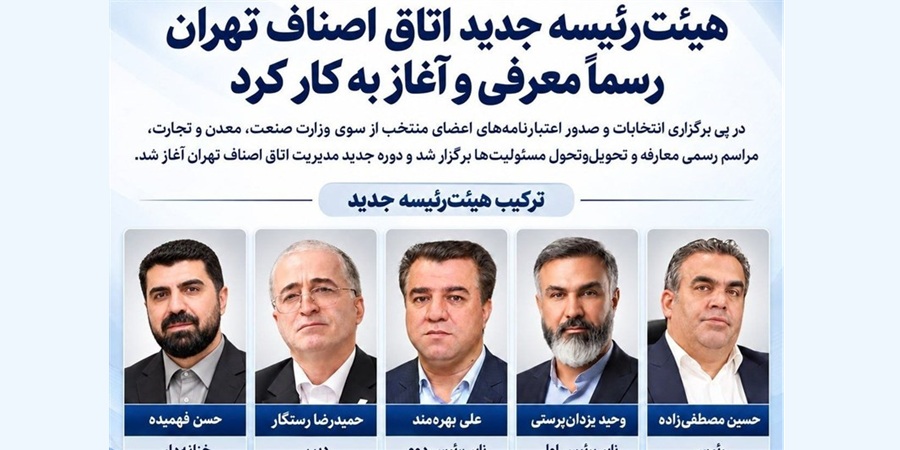 حسین مصطفی‌زاده رئیس اتاق اصناف تهران شد
