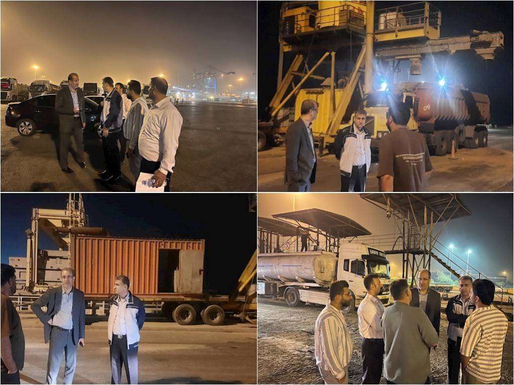 مدیرکل غله مازندران از روند تخلیه و حمل شبانه کالاهای اساسی در بندر امیرآباد بازدید کرد